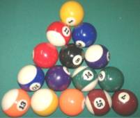 Colocación bolas de billar - juego billar pool bola 8